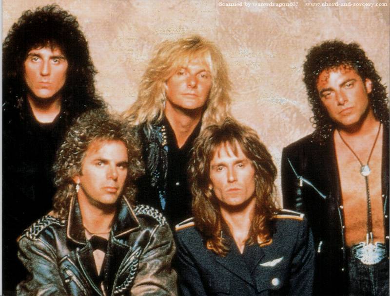 Bad English, circa 1989; from the cover of the Dutch issue of the 'When I See You Smile' single