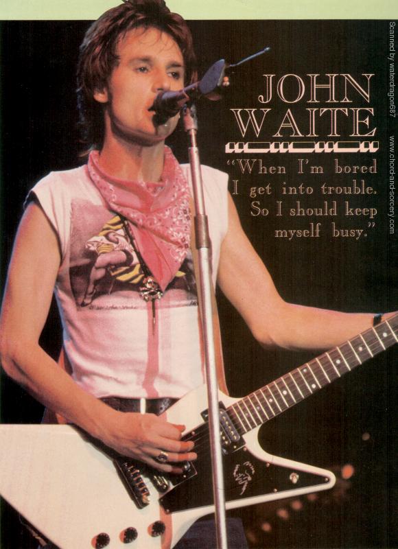 John Waite, circa 1985; provenance unknown
