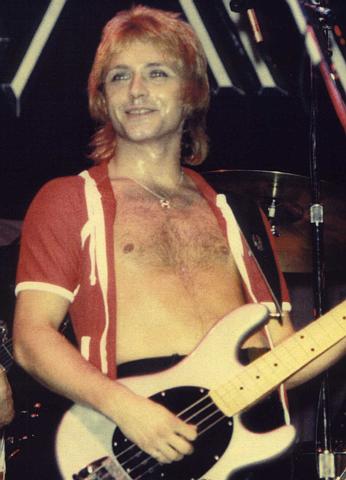 Benjamin Orr, late '70's. I'm told this photo was taken at a concert in Central Park, New York City, during the Cars' first US tour.
