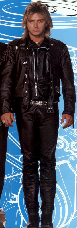 Benjamin Orr, circa 1987; from the Cars' DOOR TO DOOR tourbook, page 2
