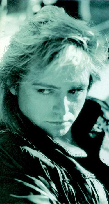 Benjamin Orr, circa 1987; from the Cars DOOR TO DOOR tourbook, page 15