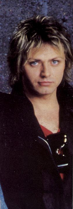 Benjamin Orr, circa 1984; from the Cars HEARTBEAT CITY tourbook, page 12