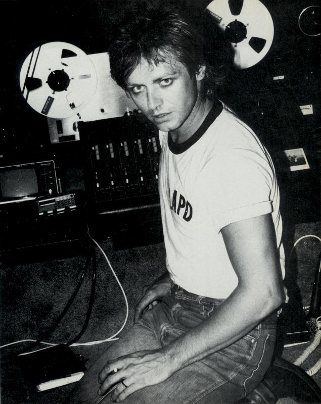 Benjamin Orr, circa 1986; from THE CARS ILLUSTRATED BIOGRAPHY, page 47