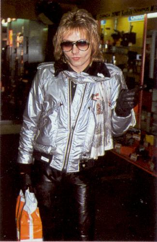Benjamin Orr in Brussels, Belgium, 1978; from FROZEN FIRE: THE STORY OF THE CARS, page 120