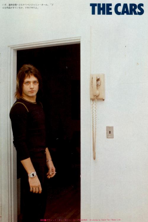 Benjamin Orr, early 1980's; from the Japanese magazine MUSIC LIFE, exact issue unknown