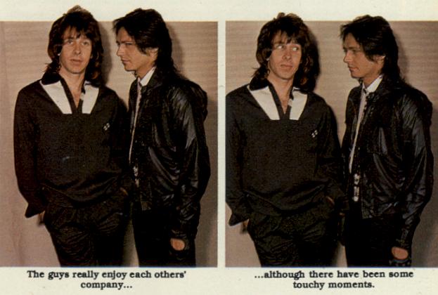 Ben Orr and David Robinson, from an article in the January 1981 edition of HIT PARADER magazine, page 5