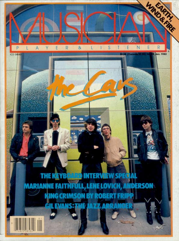 The Cars, from the cover of the January 1982 edition of MUSICIAN magazine