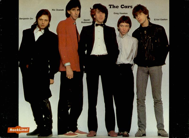 The Cars, early 1980's; from a ROCKLINE magazine pinup