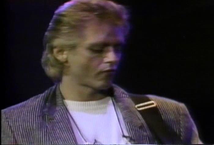 Screenshot taken from 'The Cars Live: 1984 - 1985'