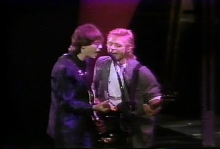 Screenshot taken from 'The Cars Live: 1984 - 1985'