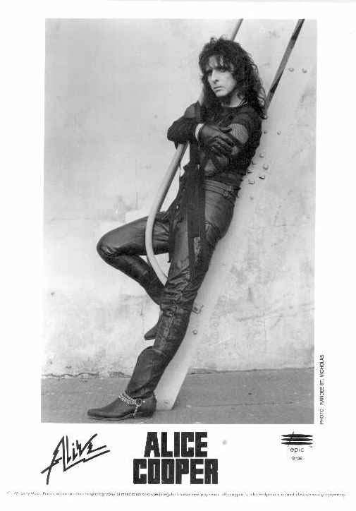 Alice Cooper, late '80s to early '90s; from an Epic Records promotional photo