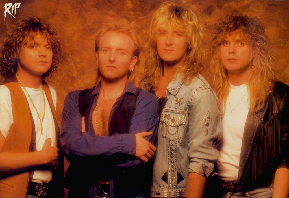 Def Leppard, circa 1992; from a RIP magazine pinup