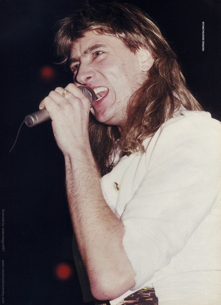 Joe Elliott, circa 1987; from an article in CIRCUS magazine, exact issue unknown