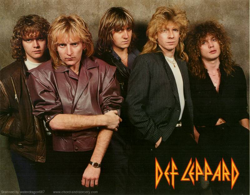 Def Leppard, circa 1983; from a Freezz Frame photo print--not sure if it's press kit material or fanclub stuff or what