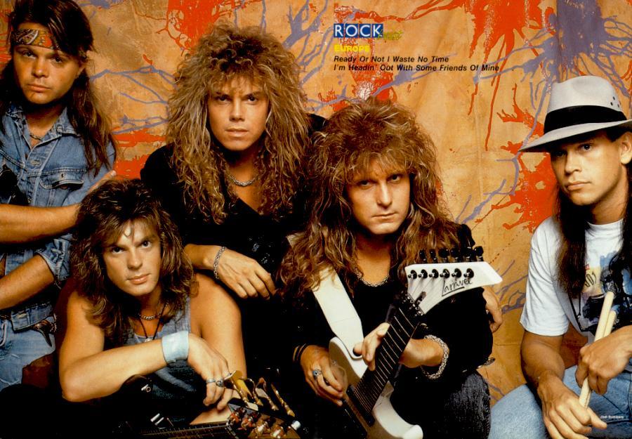 Europe, circa 1988; from a ROCK BEAT magazine pinup