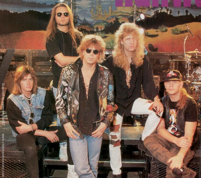 Europe, circa 1988; from an article in METAL FORCES magazine, exact issue unknown