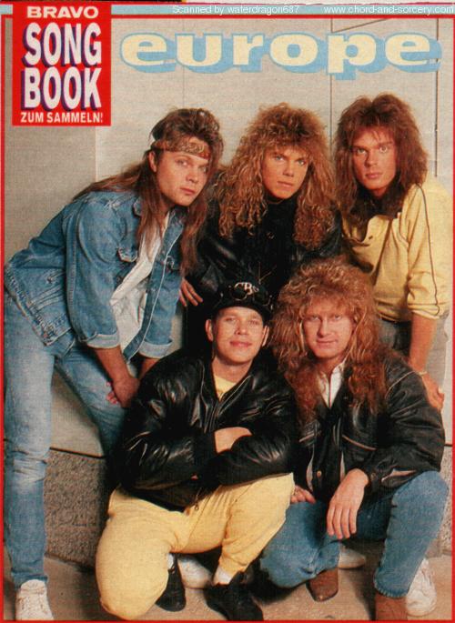 Europe, circa 1988; from a lyric sheet in BRAVO, a German music magazine, exact issue unknown