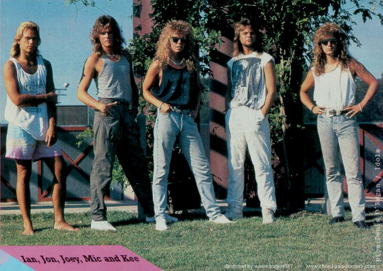 Europe, from an extensive article in the December 5, 1988 issue of METAL HAMMER magazine, page 53