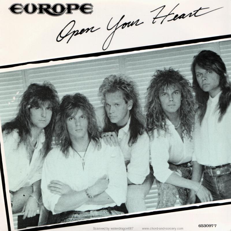 Europe, circa 1988; from the cover of the Dutch 45-single of 'Open Your Heart'