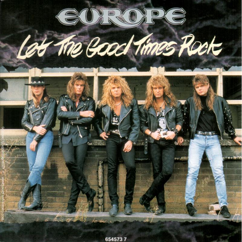 Europe, circa 1988; from the cover of the Dutch 45-single of 'Let The Good Times Rock'