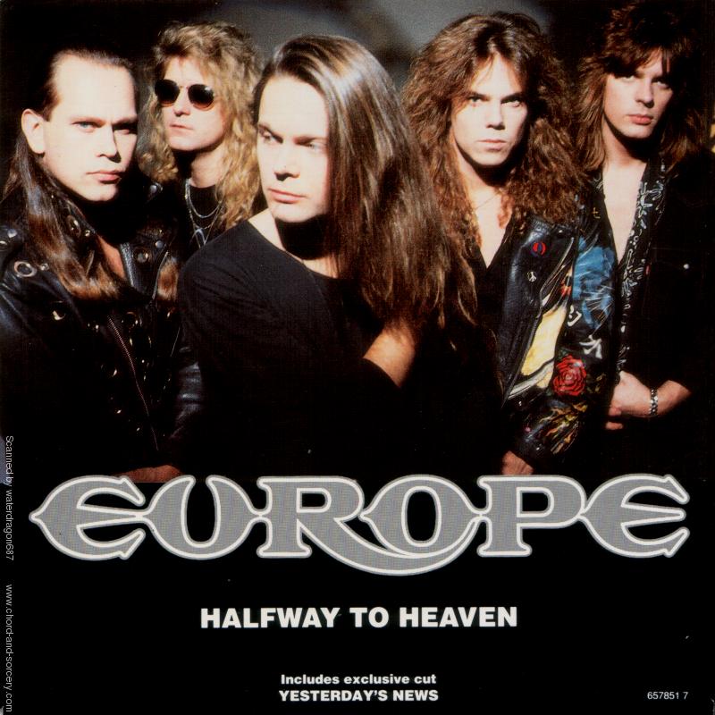 Europe, circa 1991; from the cover of the Dutch 45-single for 'Halfway To Heaven'