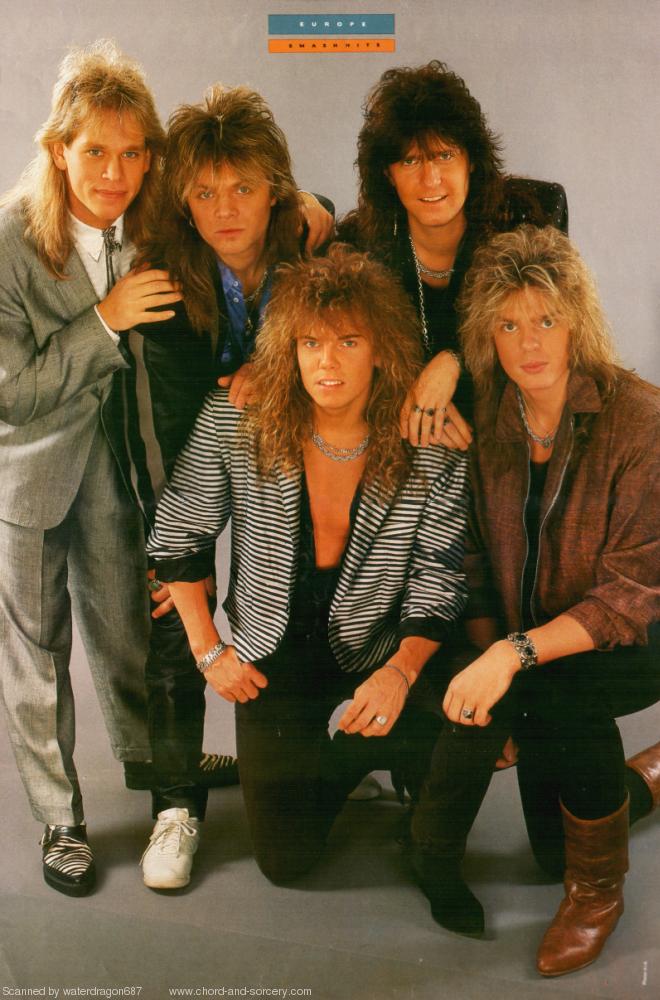 Europe, circa 1987; from a pinup in SMASH HITS magazine