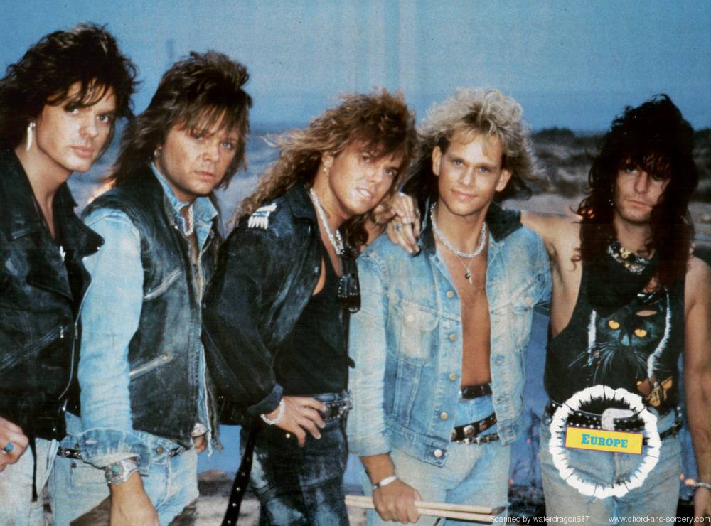 Europe in 1986, during the filming of the videoclip for 'Cherokee'; poster provenance unknown