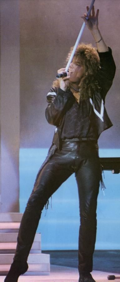 Joey Tempest, circa 1987; provenance unknown