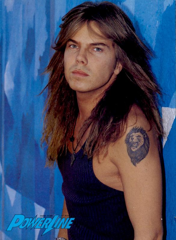 Joey Tempest, circa 1991; from a POWERLINE magazine pinup