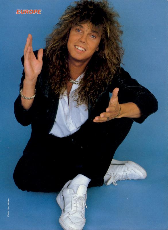 Joey Tempest, circa 1987; provenance unknown