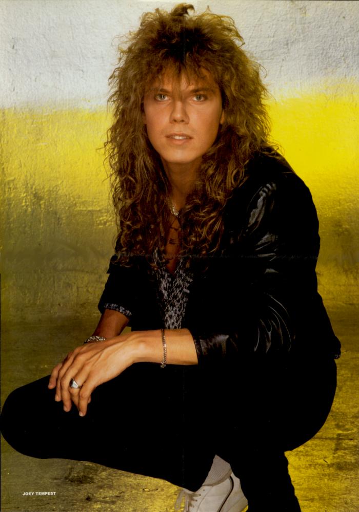 Joey Tempest, circa 1986; provenance unknown
