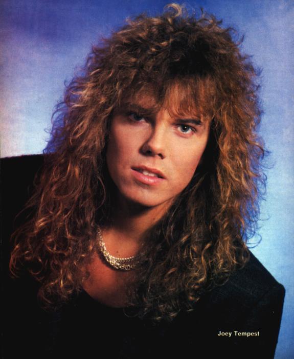 Joey Tempest, circa 1986; from a Hit Parader pinup