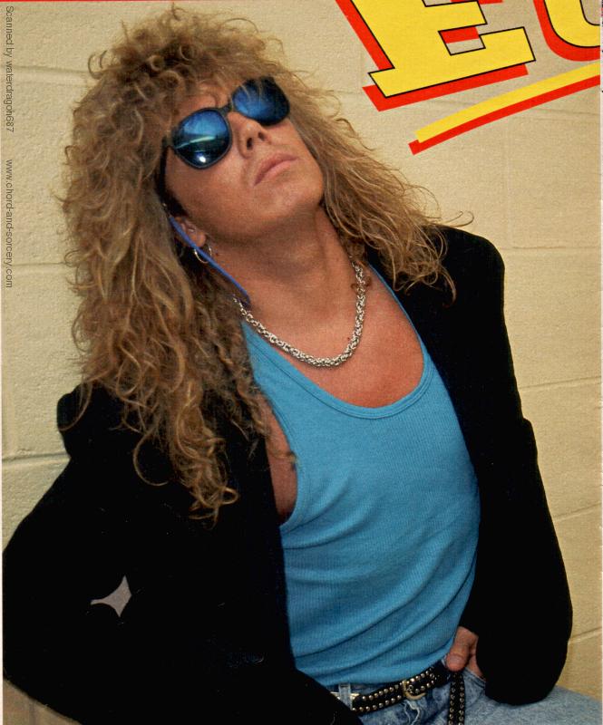 Joey Tempest, circa 1987; from an article in BRAVO, a German music magazine; exact issue unknown
