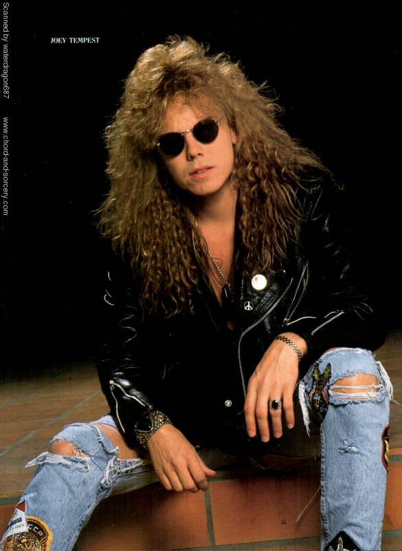 Joey Tempest, from the July 1991 edition of HOT METAL CENTERFOLDS magazine, inside front cover
