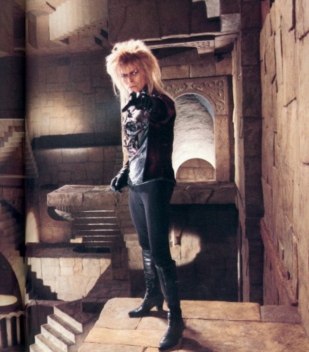 Jareth during the Escher Room scene, LABYRINTH