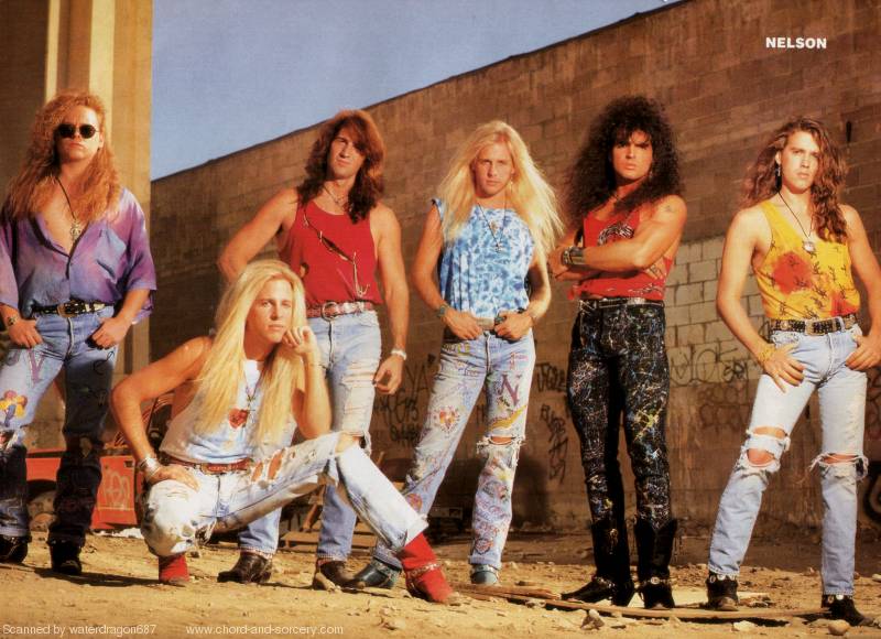 Nelson, circa 1991; possibly from a METAL EDGE pinup