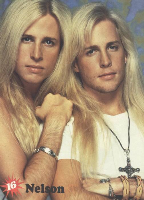Matthew and Gunnar Nelson, circa 1991; from a 16 magazine pinup