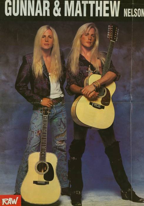 Matthew and Gunnar Nelson, circa 1991; from a RAW magazine pinup