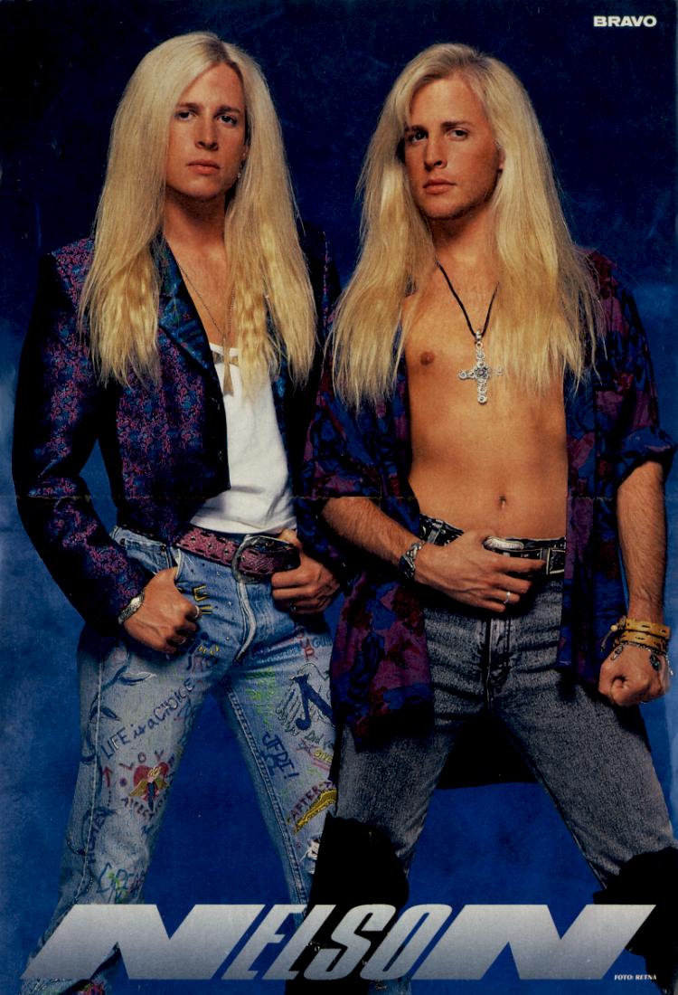 Matthew and Gunnar Nelson, circa 1991; from a BRAVO magazine pinup
