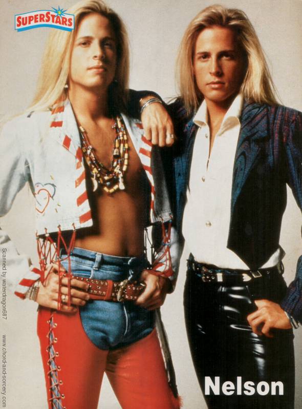 Matthew and Gunnar Nelson, circa 1991; from a SUPERSTARS magazine pinup
