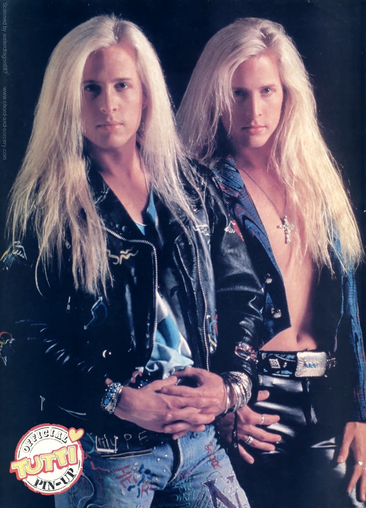 Matthew and Gunnar Nelson, circa 1991; from a TUTTI magazine pinup, exact issue unknown