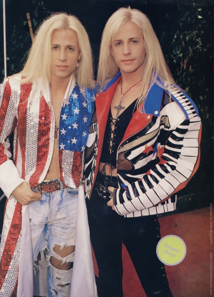 Matthew and Gunnar Nelson, circa 1991; from a DREAM GUYS magazine pinup, exact issue unknown