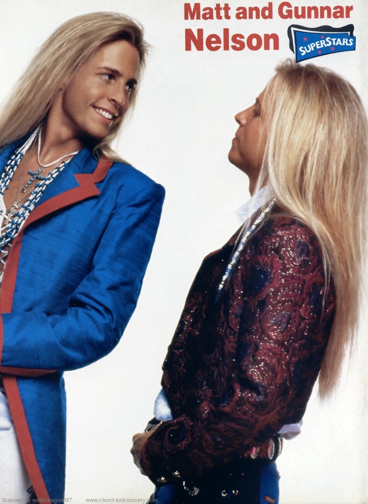 Matthew and Gunnar Nelson, circa 1991; from a SUPERSTARS magazine pinup, exact issue unknown