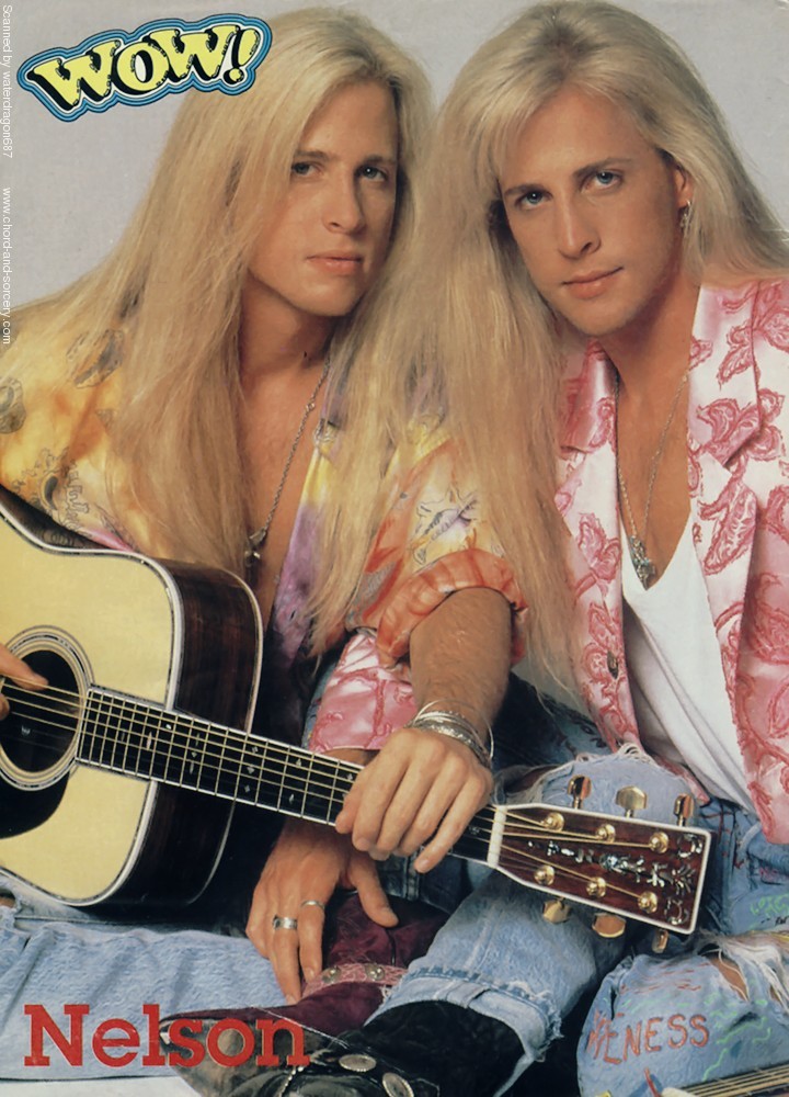 Matthew and Gunnar Nelson, circa 1991; from a WOW magazine pinup, exact issue unknown