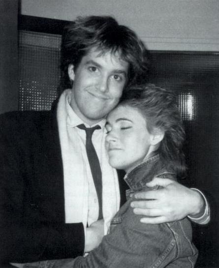 Per and Marie, circa 1986; from ROXETTE: THE BOOK, page 148