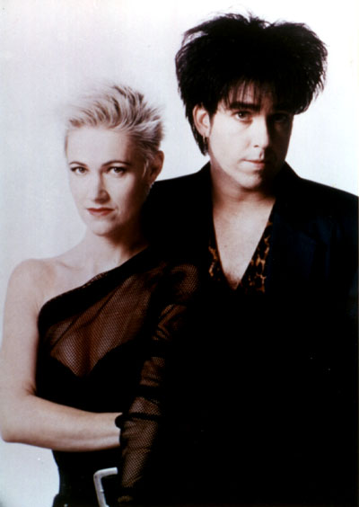 Per and Marie, circa 1991; possibly taken on the set of the 'Joyride' video