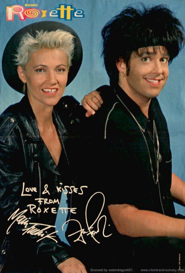 Per and Marie, circa 1992; from a BRAVO magazine pinup