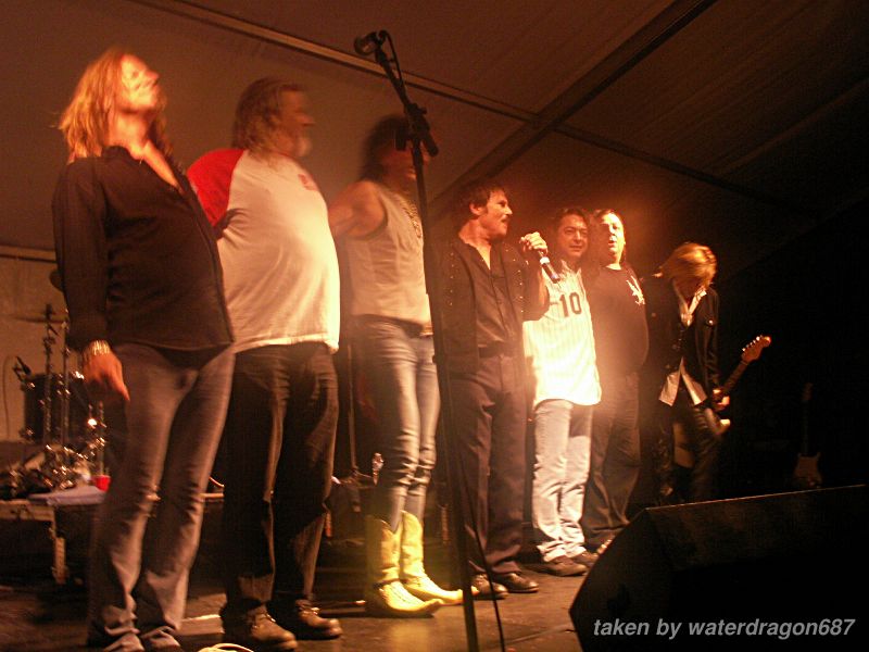 The Jimi Jamison band, plus special guests Jim Peterik and Kevin Chalfant, live in Franklin Park, Illinois, 05 June, 2010. Photo copyright waterdragon687; not to be reproduced without permission.