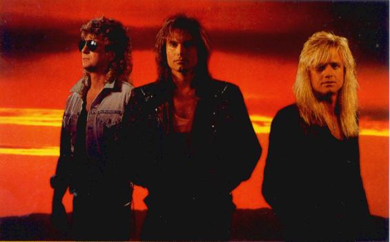 Survivor, 1989; from the back cover of their TOO HOT TO SLEEP CD