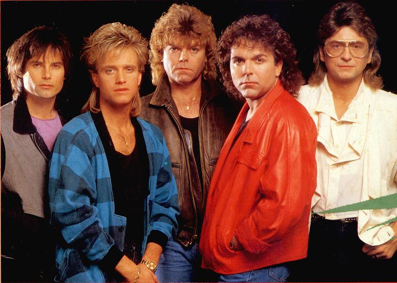 Survivor, from the back cover of their 1987 Japan tourbook